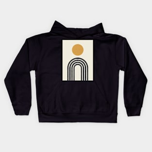 Mid-Century Modern - Gold Kids Hoodie